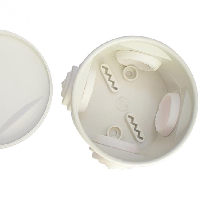 Outdoor Circle Round Type White Plastic Junction Box / Round Plastic Electrical Box
