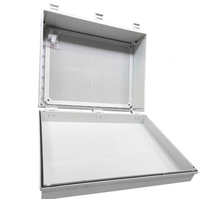 Hinge Type Plastic Junction Box Grey Color Customs Design Holes Opening