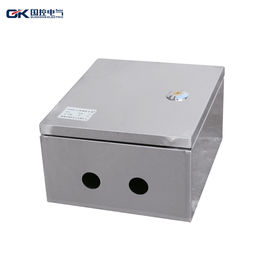 China Rainproof Stainless Steel Electrical Cabinets High Precision Two Holes With Lock supplier