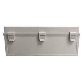 China Hinge Type Plastic Junction Box Grey Color Customs Design Holes Opening Service supplier