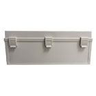 China Hinge Type Plastic Junction Box Grey Color Customs Design Holes Opening Service factory