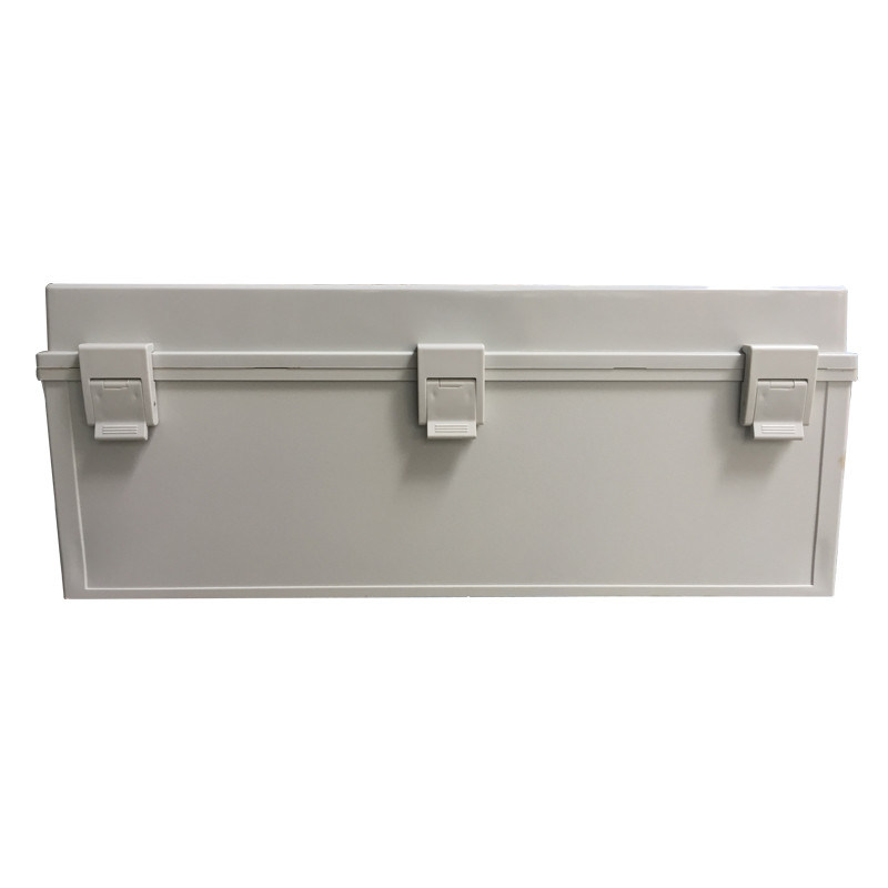 Hinge Type Plastic Junction Box Grey Color Customs Design Holes Opening