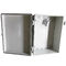 Grey White Waterproof Terminal Junction Box / Hinged Plastic Electrical Enclosures supplier