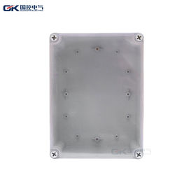Small Grey Plastic Junction Box Screws Communication Usage With Transparent Cover supplier