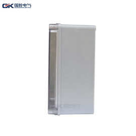 Small Grey Plastic Junction Box Screws Communication Usage With Transparent Cover supplier