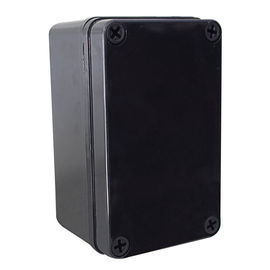 Black Color Plastic Waterproof Electrical Junction Box / Electrical Connection Box supplier