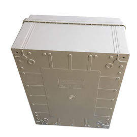 Grey White Waterproof Terminal Junction Box / Hinged Plastic Electrical Enclosures supplier